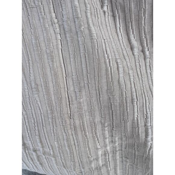 Retail $420 Hotel Collection Ikat Stripe King Duvet Cover Ivory Sand Tan Portuga - Picture 8 of 16